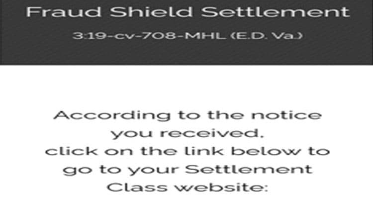 Latest News Fraud Shield Settlement Scam